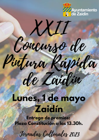 Imagen El Concurso de Pintura Rápida de Zaidín se celebrará el próximo lunes, 1...
