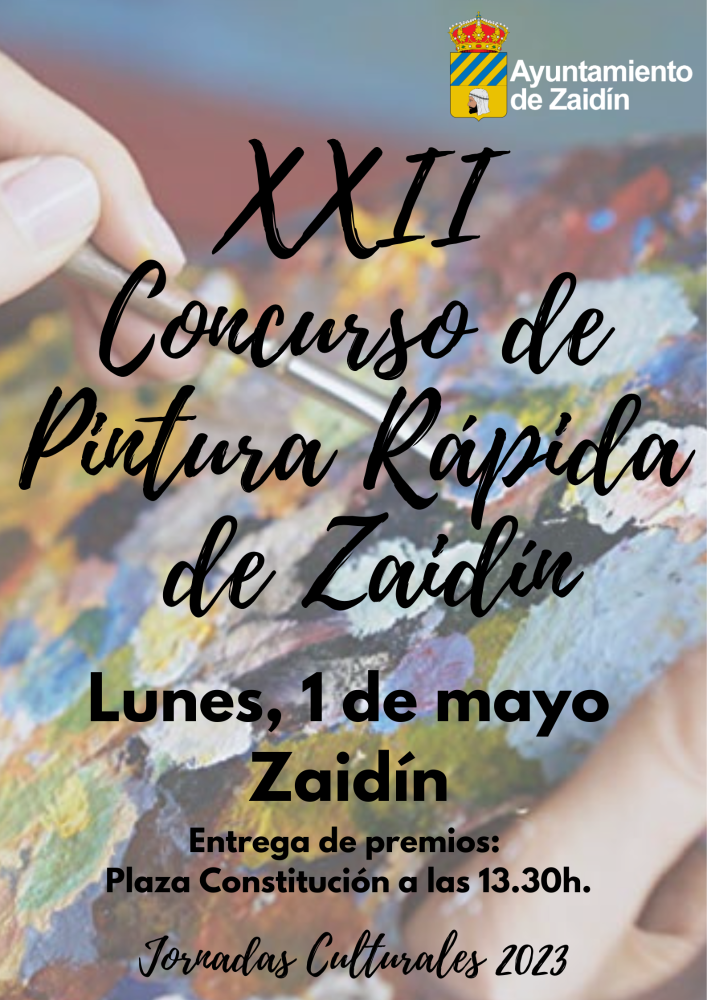 Imagen El Concurso de Pintura Rápida de Zaidín se celebrará el próximo lunes, 1 de mayo