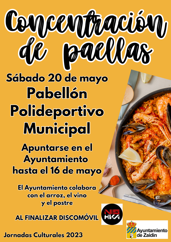 Imagen Clausura de las Jornadas Culturales con la tradicional Concentración de Paellas y el espectáculo de Belentuela