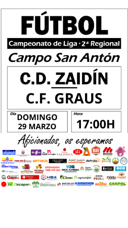 Imagen Partido de fútbol: CD Zaidín Vs. CF Graus