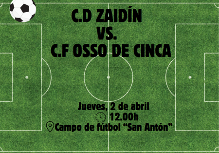Imagen Partido de fútbol: CD Zaidín Vs. CF Osso de Cinca