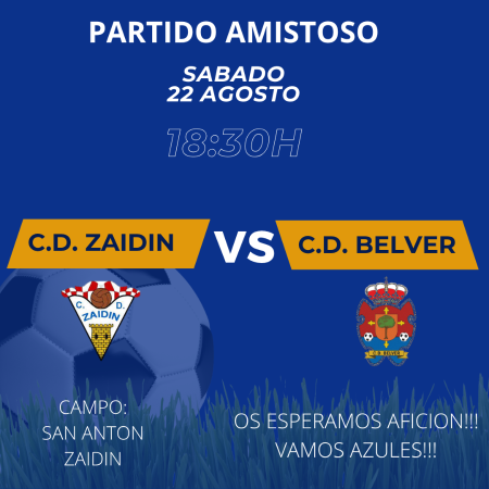 Imagen Partido amistoso: CD Zaidín Vs. CD Belver