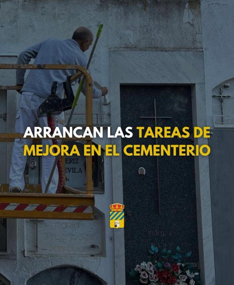 Imagen Arrancan las tareas de mejora y mantemiento del cementerio