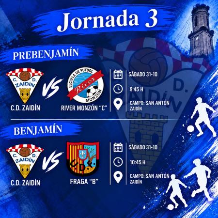 Imagen Partidos de fútbol Prebenjamín y Benjamín, sábado 31 de octubre